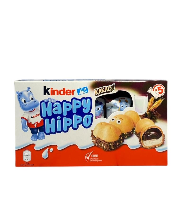 Вафельний батончик Kinder Happy Hippo Cocao Какао 5 шт. х 20,7 г (60690)