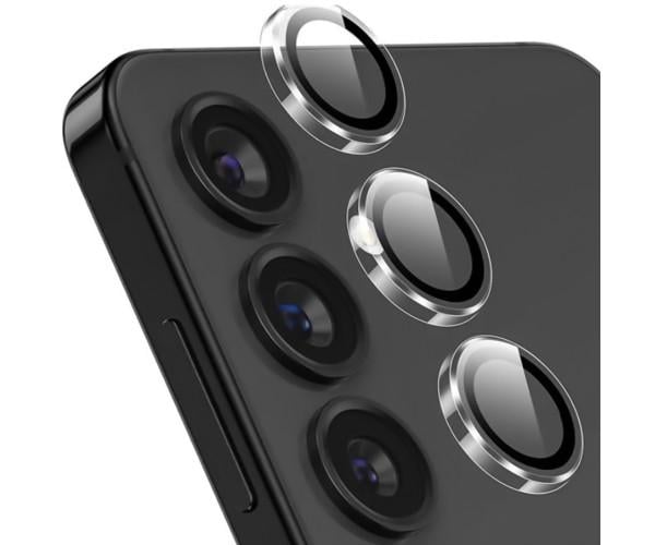 Защитное стекло с рамкой CD Pattern на заднюю камеру для Samsung Galaxy S26 5G Прозрачный