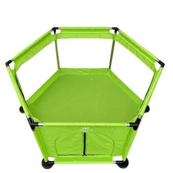 Манеж детский прямоугольной формы с 30 шариками 125х110х65 см Зеленый (79005)