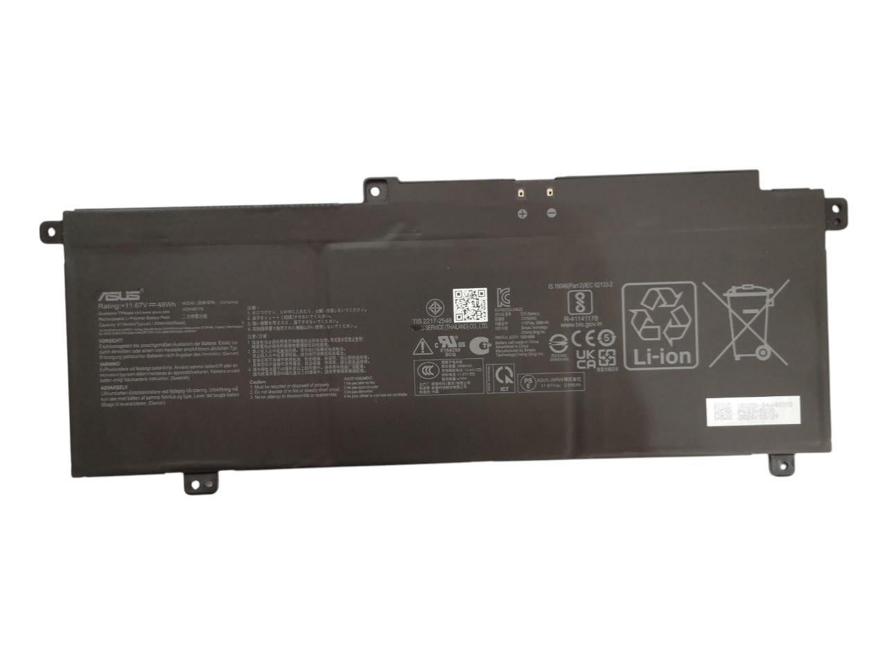 Аккумулятор для Asus Zenbook 14 OLED/UX3407/UX3407QA/C31N2403/C31N2404 6000 mAh 70Wh Аккумулятор для Asus Zenbook 14 OLED/UX3407/UX3407QA/C31N2403/C31N2404 6000 mAh 70Wh