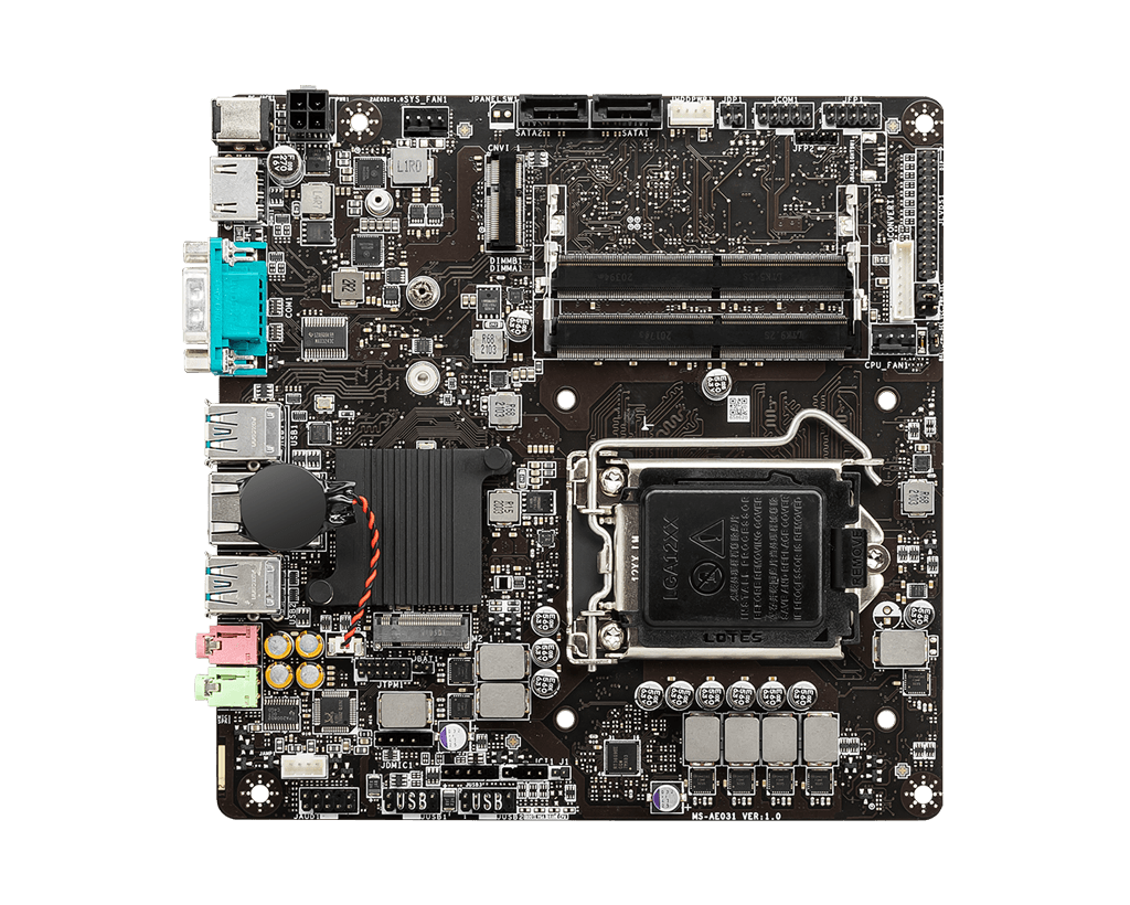 Материнская плата MSI H510TI-S01 Bulk (10183806)