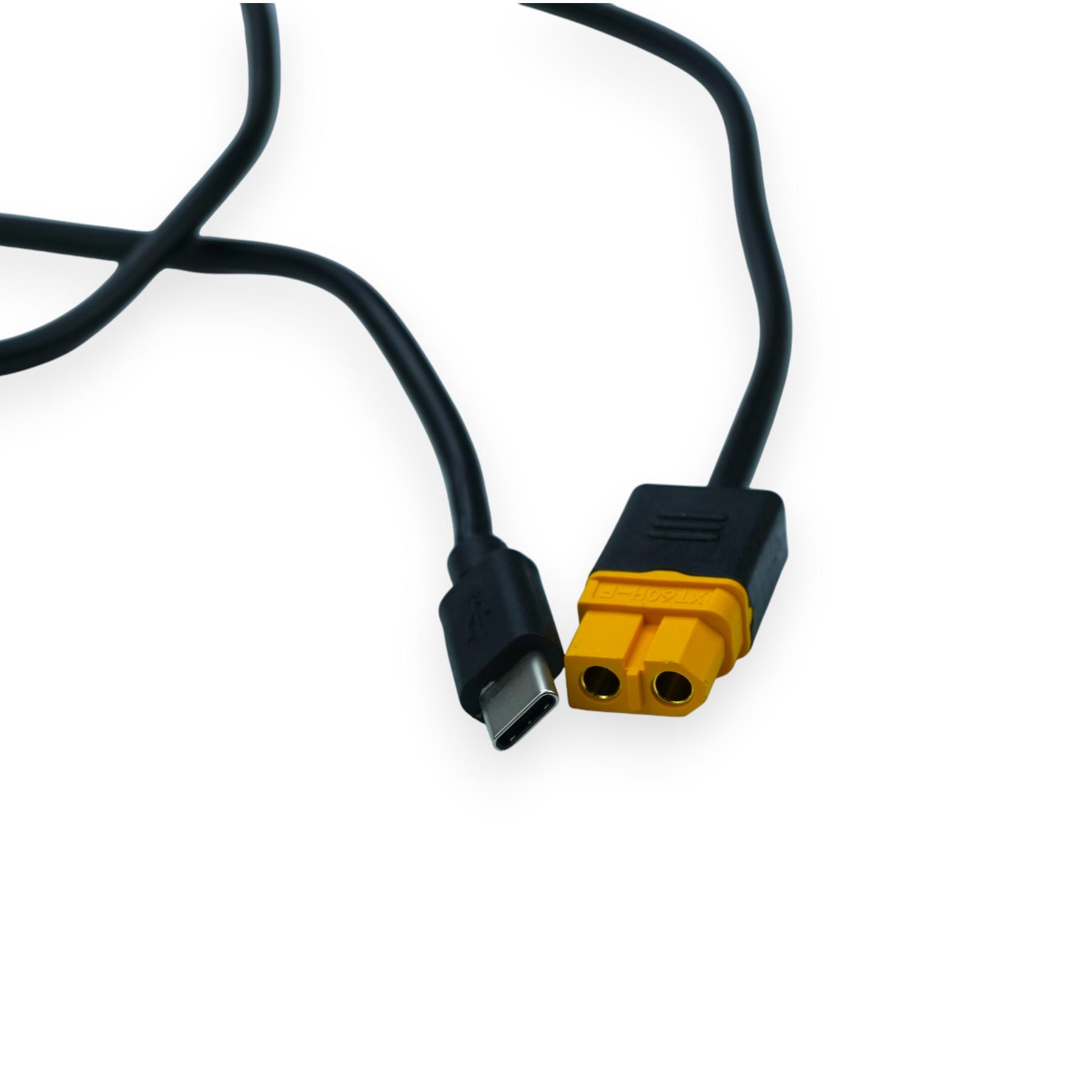 Кабель переходник USB Type-C на XT60 100 см (110260) - фото 3 Кабель переходник USB Type-C на XT60 100 см (110260) - фото 3