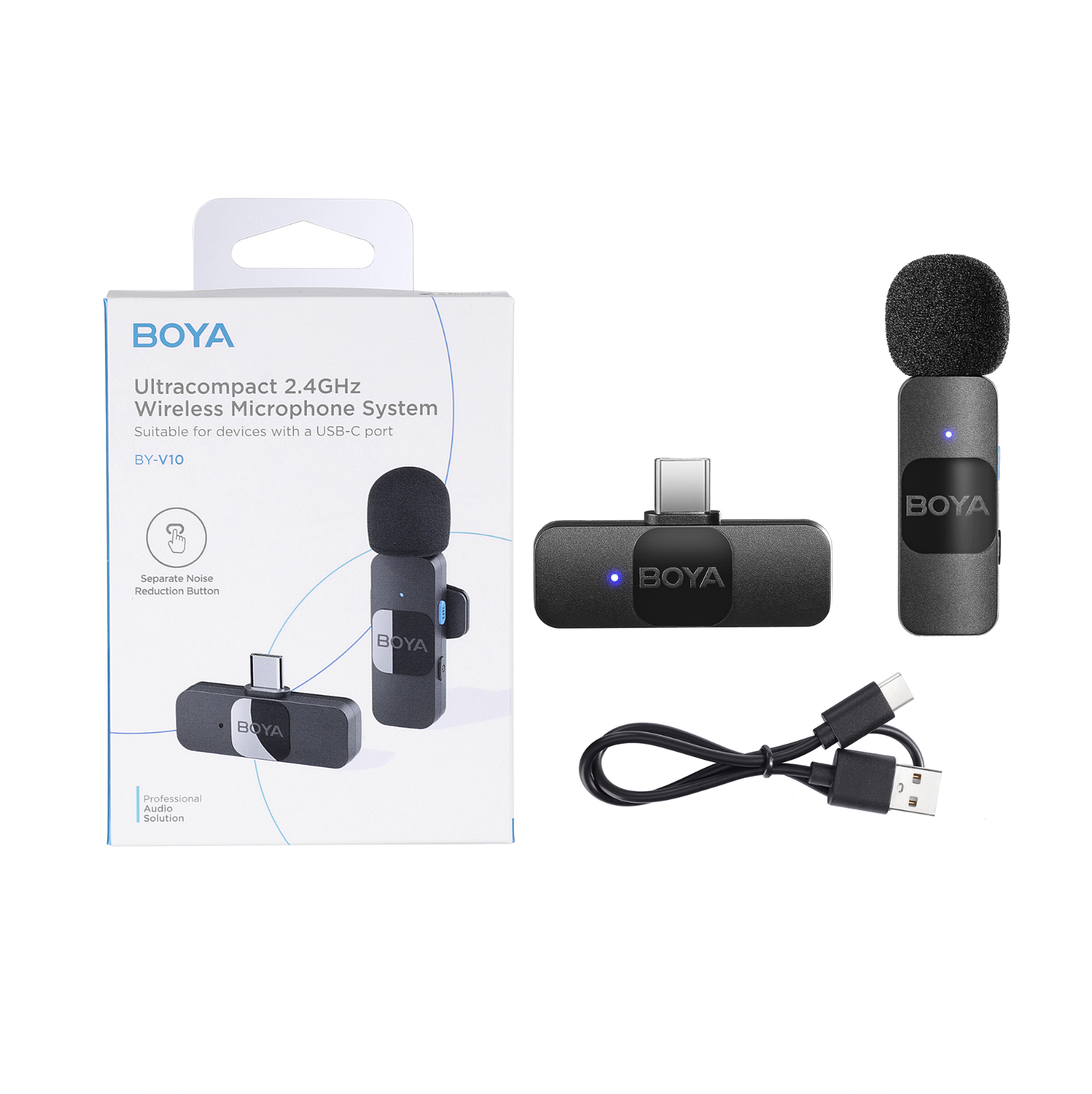 Мікрофон петличний Boya BY-V10 Type-C петлична радіосистема (34629954) Мікрофон петличний Boya BY-V10 Type-C петлична радіосистема (34629954)