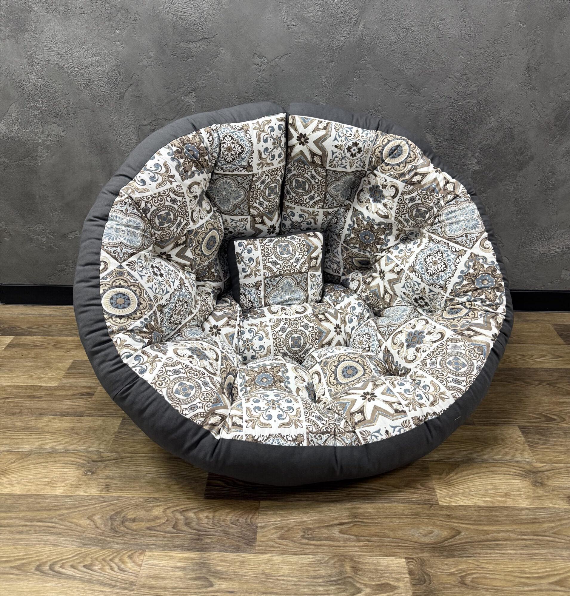 Бескаркасное кресло-матрас трансформер Comfort Home Abstraction панама 160х80 см