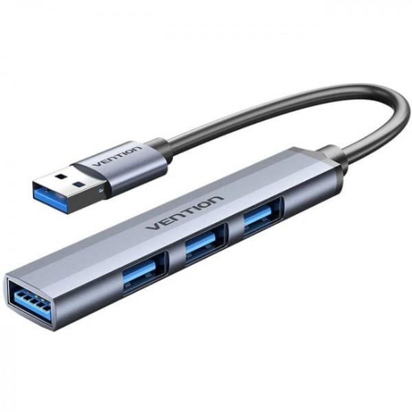 USB-хаб Vention 1xUSB 3.0/3xUSB 2.0 Grey (CKOHB)