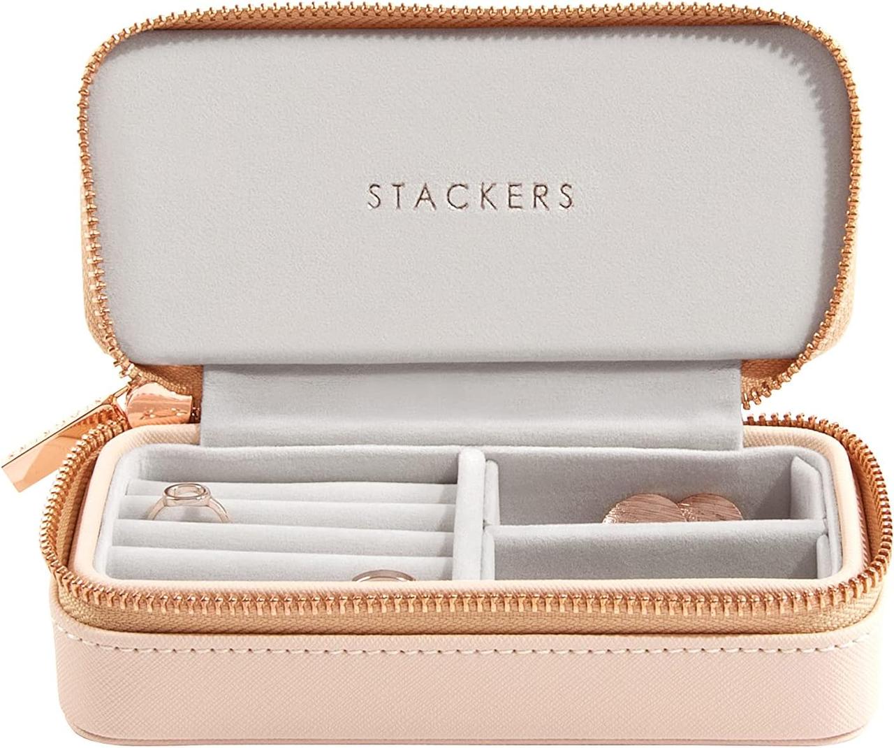 Шкатулка дорожная для украшений Stackers Blush Pink