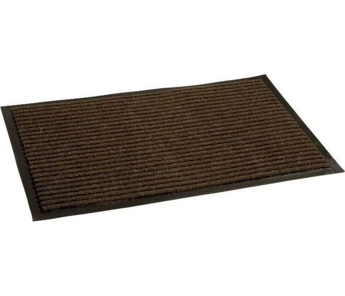 Килимок для вхідної зони Ребристий брудозахисний на гумовій основі нековзний 90х150 см Коричневий (147-46-к0043.3) Килимок для вхідної зони Ребристий брудозахисний на гумовій основі нековзний 90х150 см Коричневий (147-46-к0043.3)