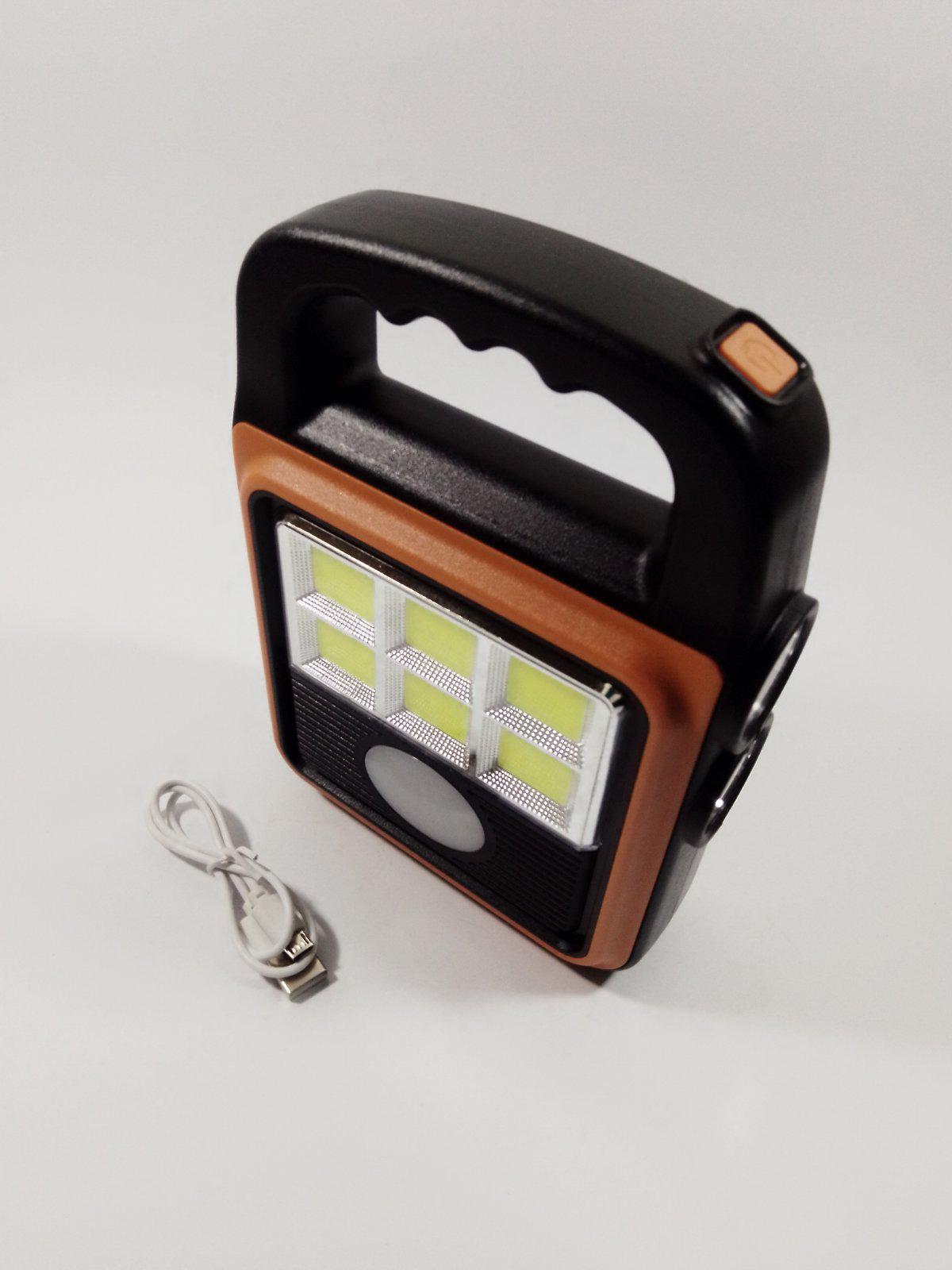 Фонарь-прожектор Solar с солнечной панелью и USB Оранжевый (HS-8020A-Orange)