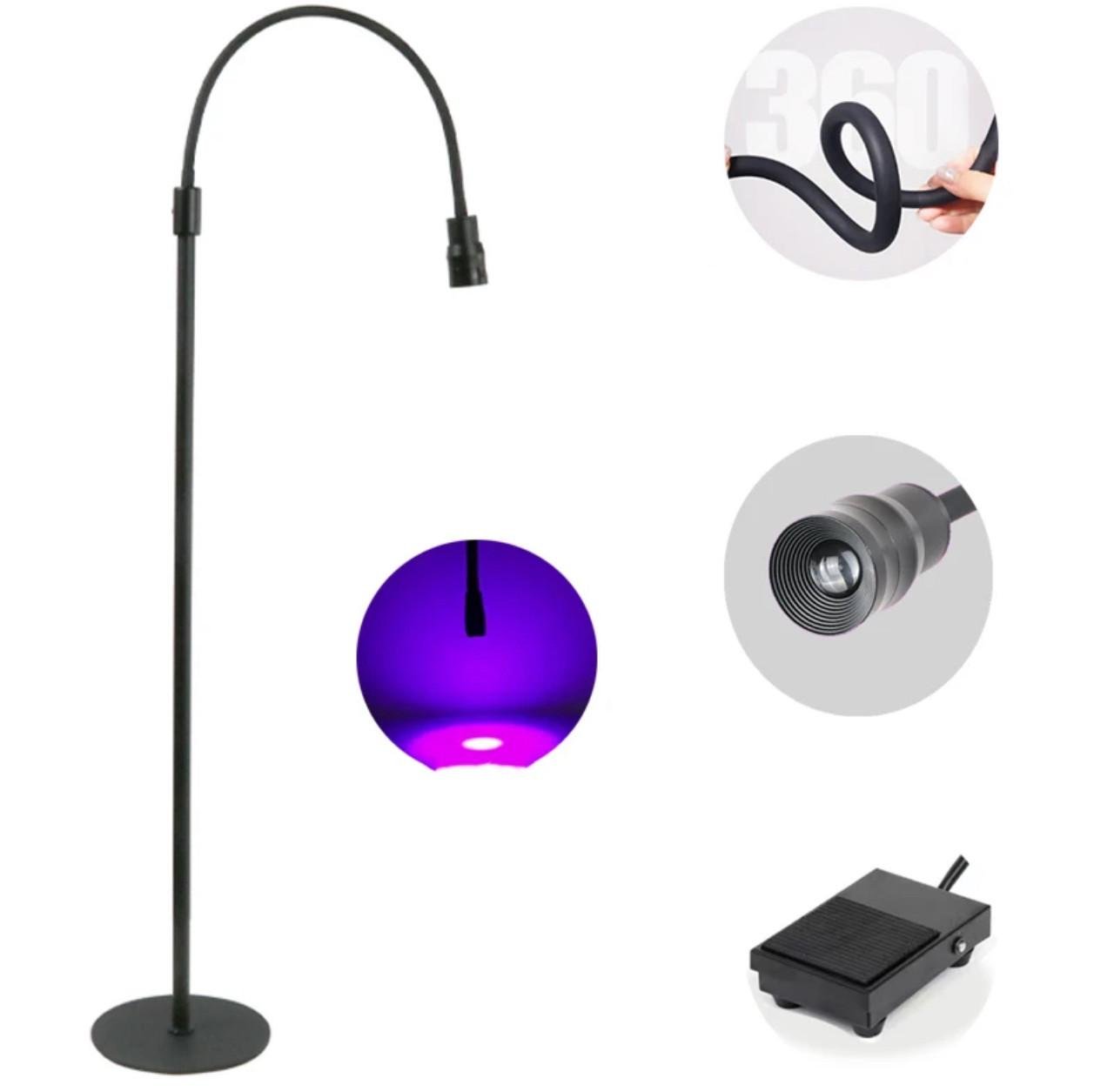 Лампа гибкая напольная UV-5 для сушки ногтей и наращивание ресниц 5 Вт Черный - фото 6 Лампа гибкая напольная UV-5 для сушки ногтей и наращивание ресниц 5 Вт Черный - фото 6