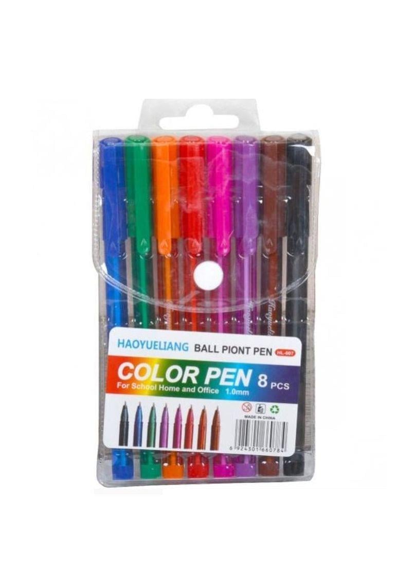 Ручки шариковые 8 цв. (WW01525)