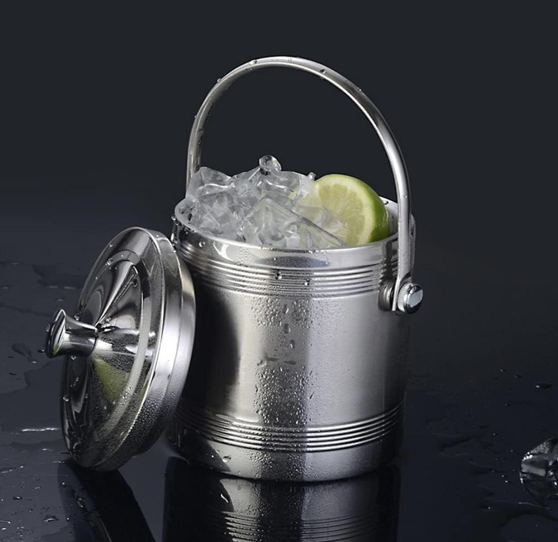 Ведро для шампанского Грация металлическое 15 см (90321) - фото 4 Ведро для шампанского Грация металлическое 15 см (90321) - фото 4