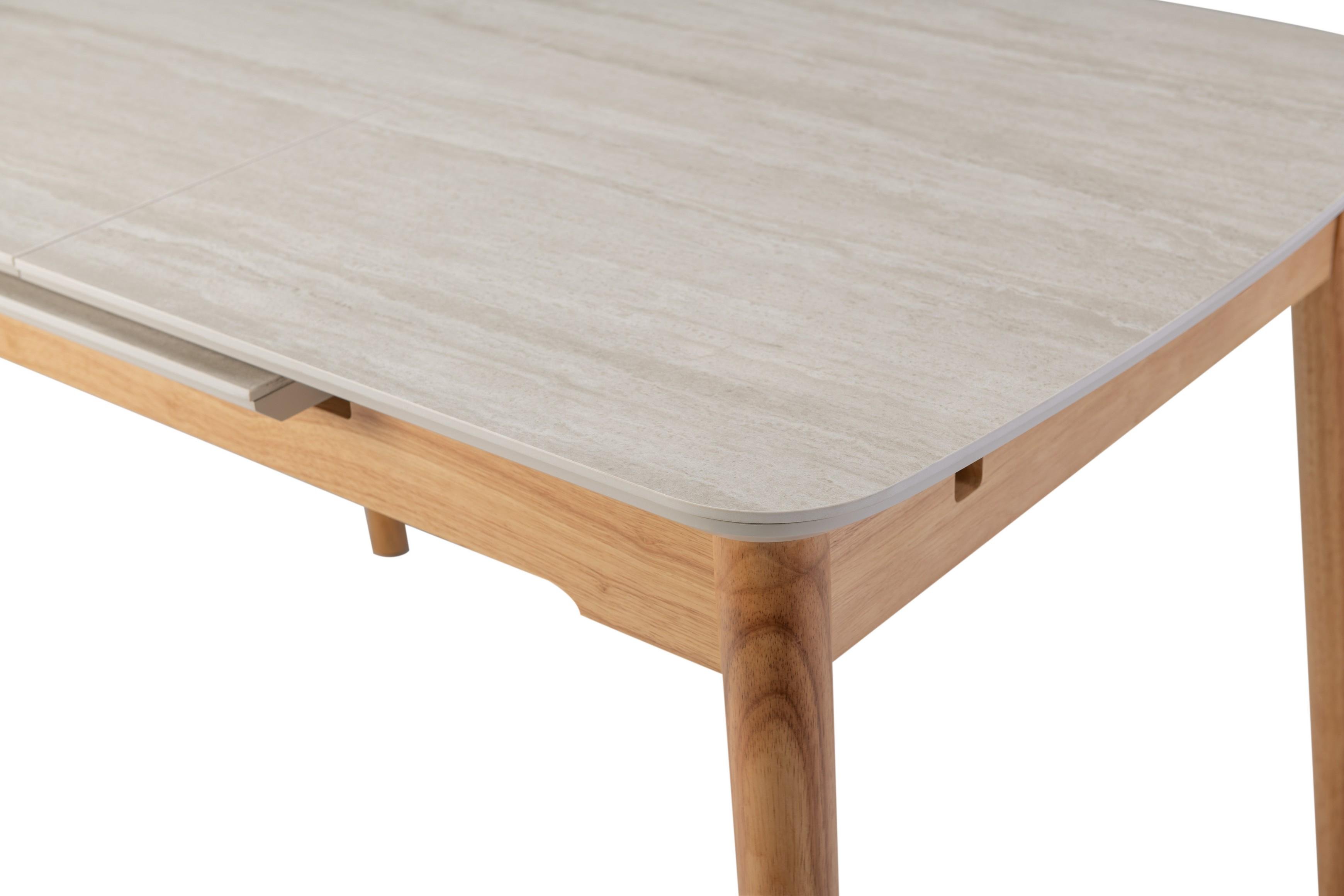 Стол обеденный раскладной Ветро 1200-1600/800/760 мм Травертин матовый/Дуб(TМ-76) - фото 9 Стол обеденный раскладной Ветро 1200-1600/800/760 мм Травертин матовый/Дуб(TМ-76) - фото 9