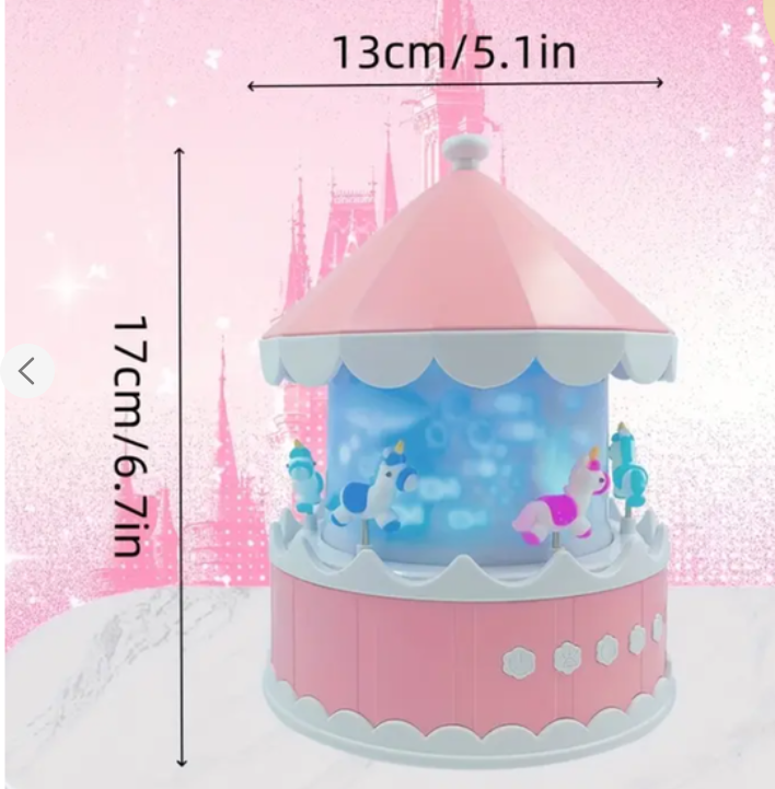 Проектор-нічник дитячий Карусель USB пульт 21 слайд Рожевий (Karusel21pink) - фото 2 Проектор-нічник дитячий Карусель USB пульт 21 слайд Рожевий (Karusel21pink) - фото 2