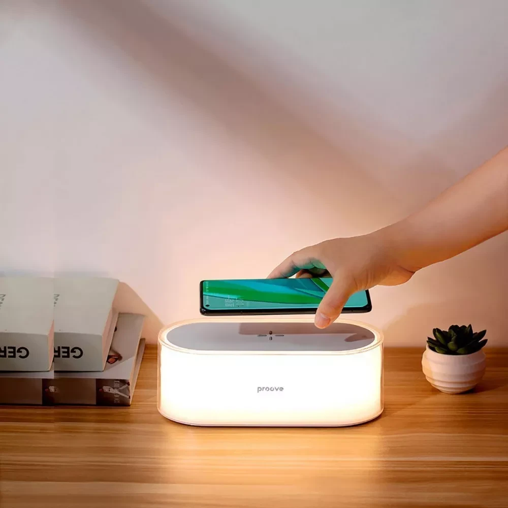 Нічник з бездротовою зарядкою Proove Glow і вбудованим аккумулятором 1200 mAh - фото 2