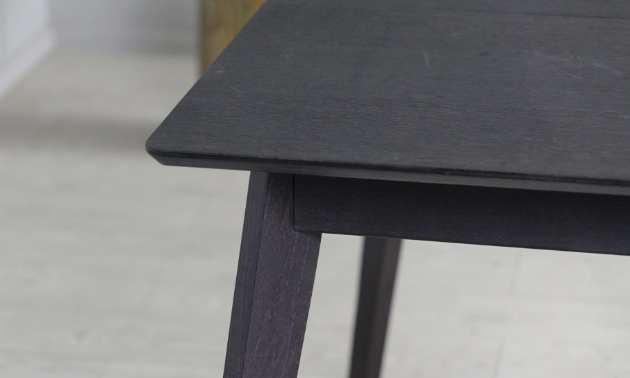 Стол раскладной Милан из массива дерева 1100/1400x700x750 мм Черный (2147484286) - фото 7