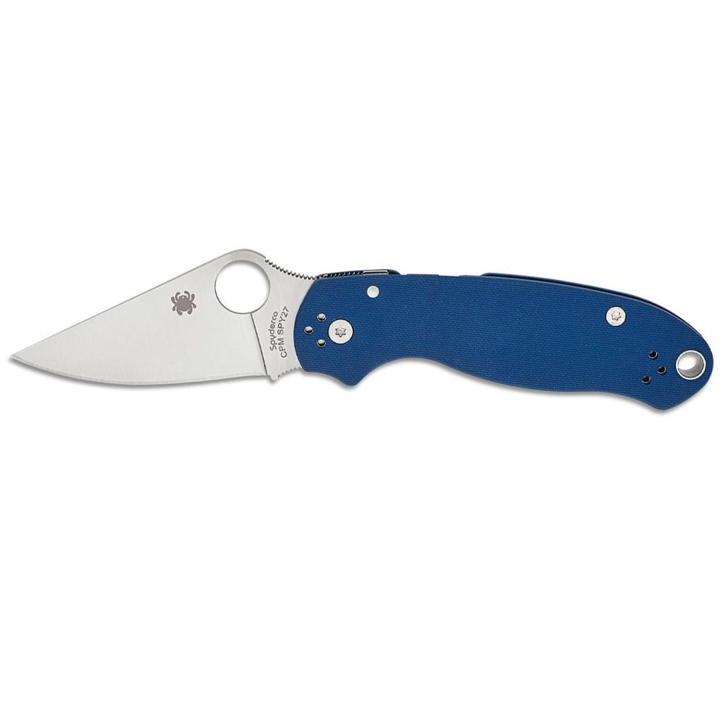 Нож Spyderco Para 3 Satin SPY27 Cobalt G10 Blue (C223GPCBL)