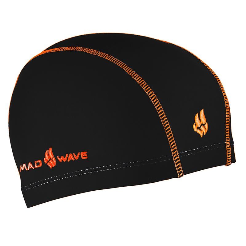 Шапочка для плавання Mad Wave Textile Cap Ergofit M052701 Чорний (60444162)