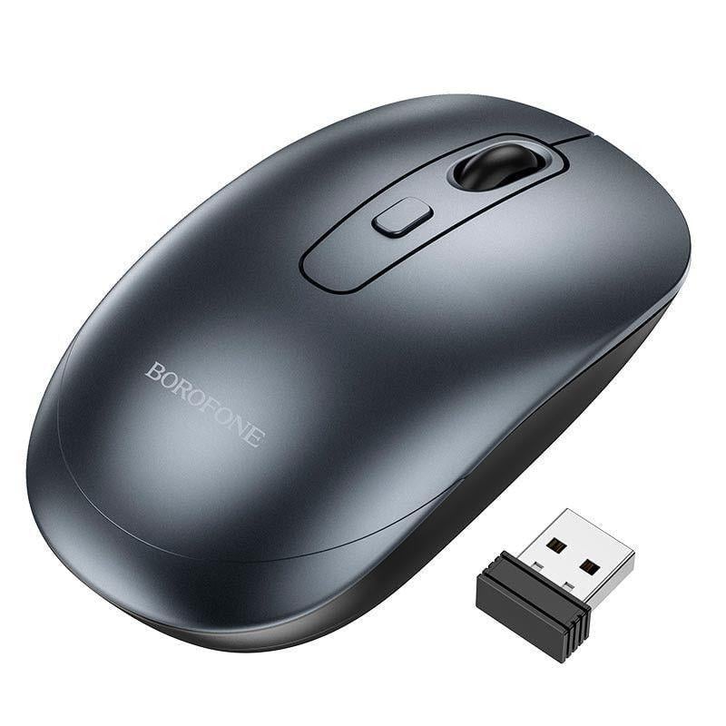 Комп'ютерна мишка бездротова Borofone BG13 Winner 2.4G business wireless mouse 800-1200-1600 dpi Чорний (2210193633)