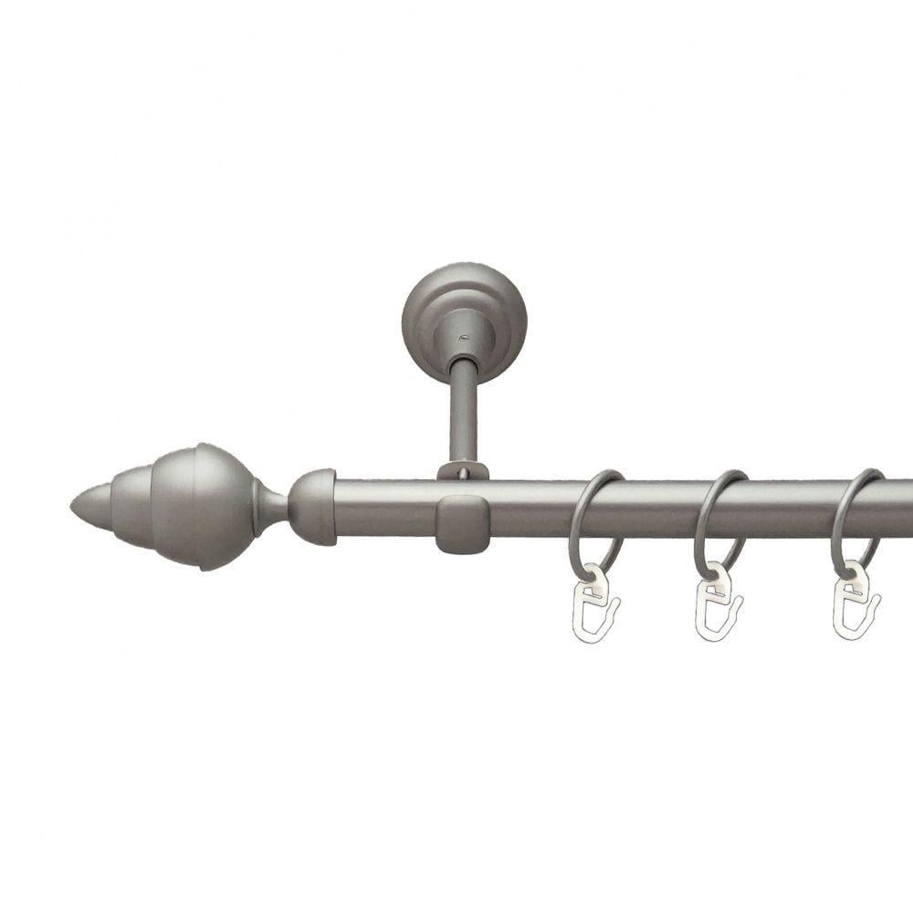 Карниз Orvit Тревие однорядный гладкий 19 мм 300 см Сатин (6306977)