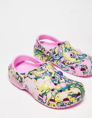 Сабо Crocs Classic Bubble Marble р. EUR 37-38 Taffy Pink/Multi (14301743) - фото 2