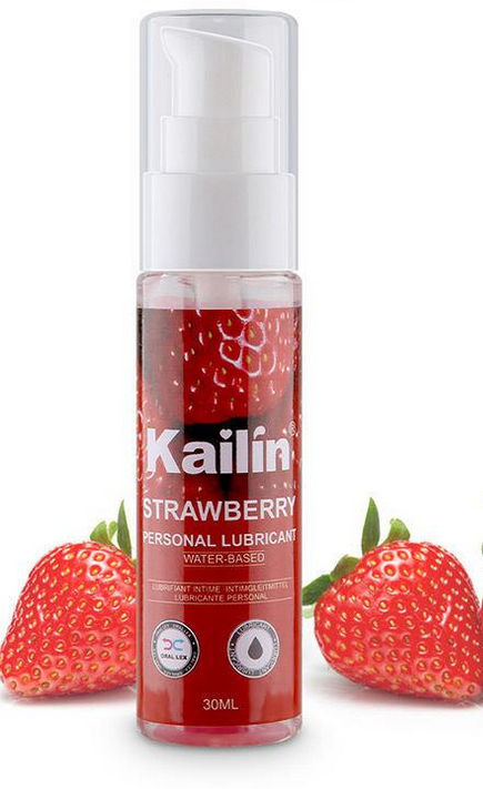 Интимный гель-лубрикант на водной основе Kailin с ароматом клубники 30 мл (1759126408)
