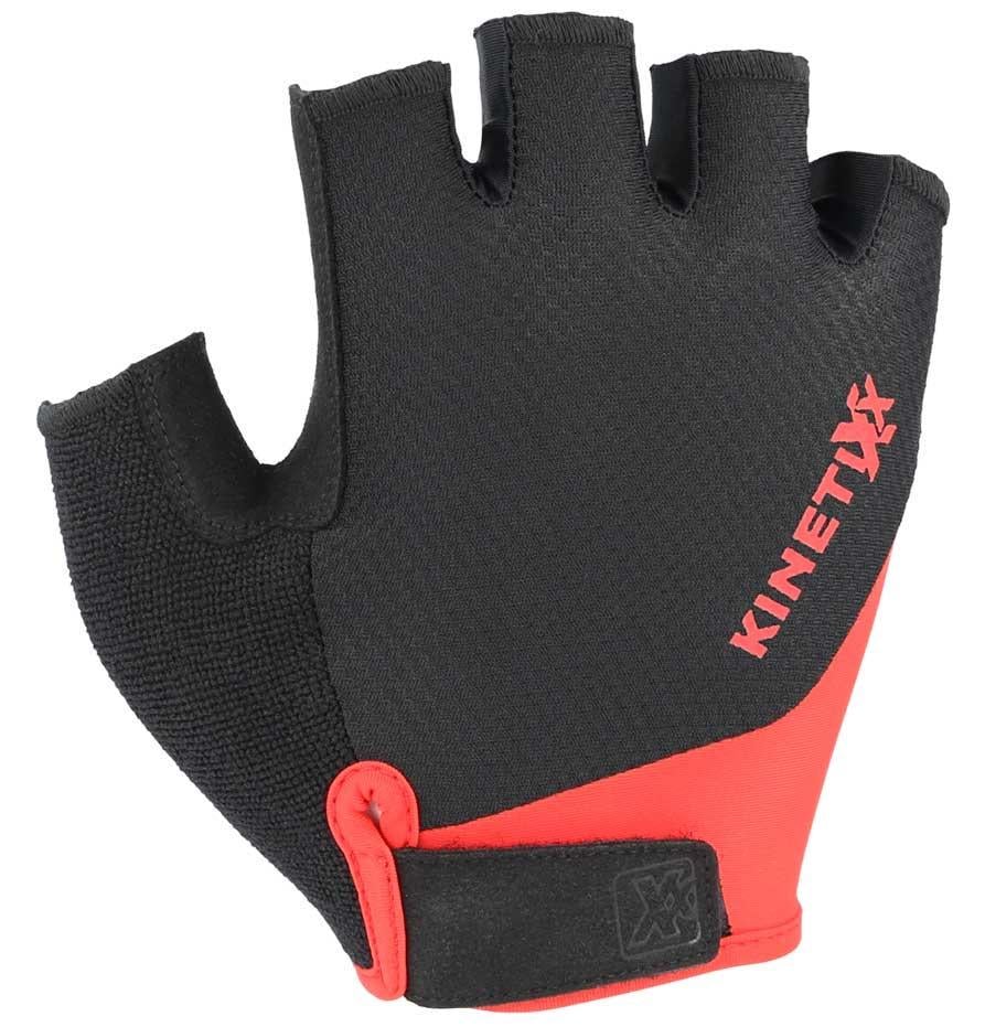 Велоперчатки KinetiXx Levi Smart Bike Glove unisex без пальцев р. 9 Черный/Красный