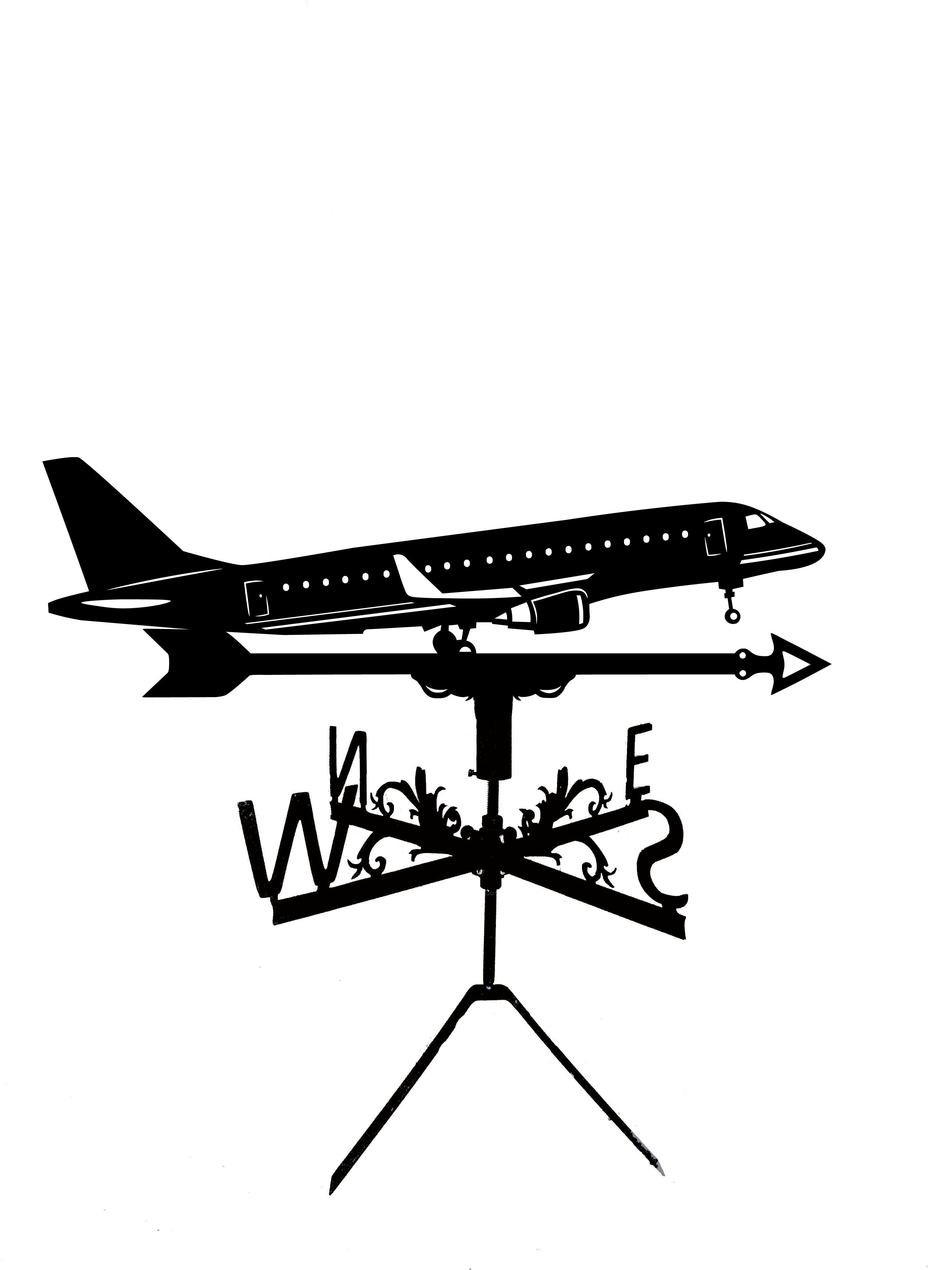 Флюгер на альтанку/колодязь Літак Пасажирський (27475841)