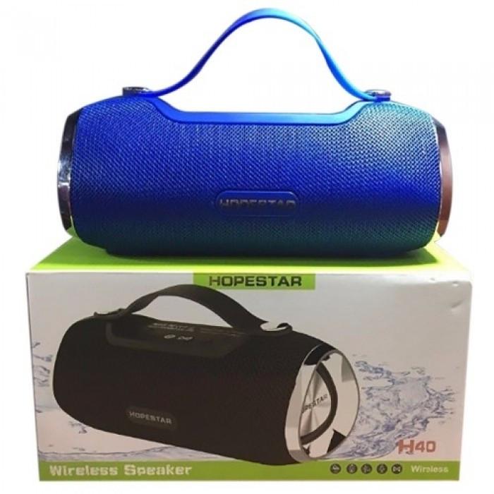 Портативна Bluetooth колонка HOPESTAR H40 Синій (3220429) - фото 3