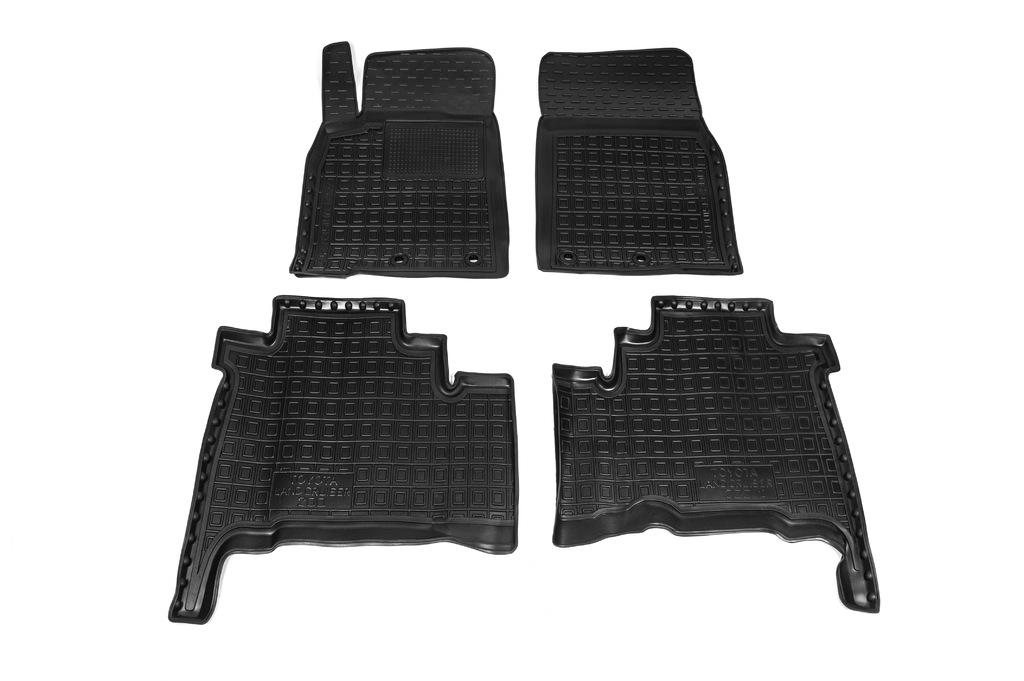 Резиновые коврики с бортом 2012-2021 Autogumm для Toyota Land Cruiser 200 полиуретан