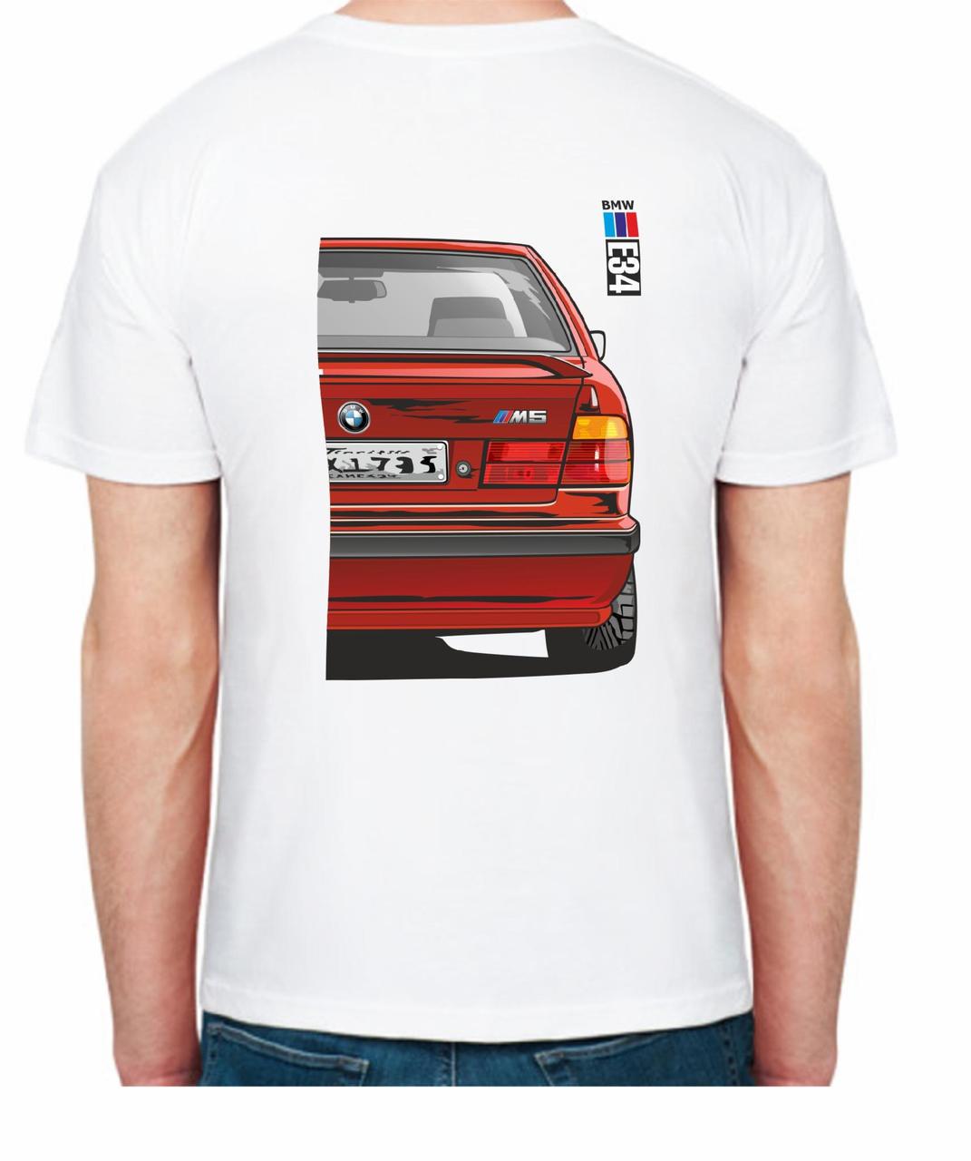 Футболка мужская Avtolife BMW E34 MotorSport FR 307434 XL Белый (2494942879) - фото 2