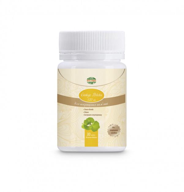 Диетическая добавка для улучшения памяти Ginkgo Biloba Фіто Лавка 30 шт. (1017)