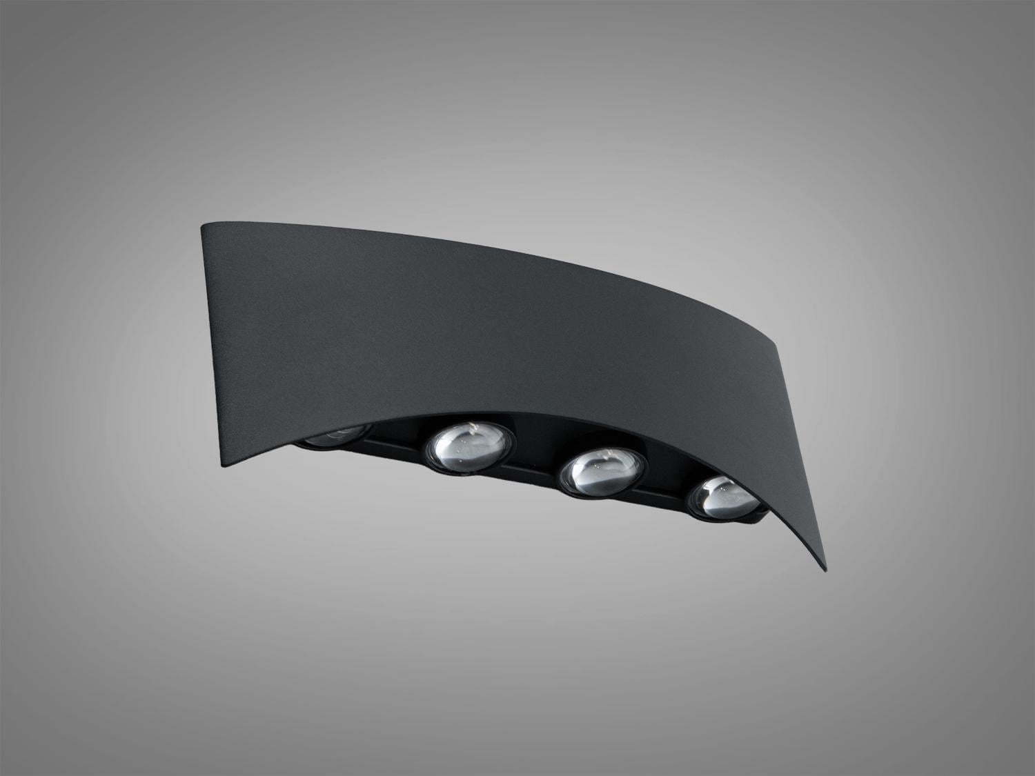 Светильник фасадный LED Diasha 8W 8 лучей Черный (DFB-2325-8A BK)