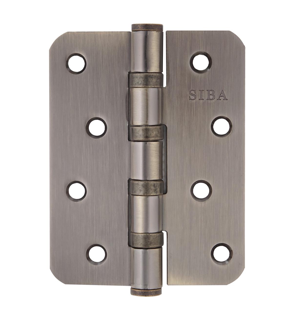 Петля дверна Siba універсальна радіусна 100 мм Антична бронза (R4 BB 4"х3"х3 мм FHP AB) - фото 2 Петля дверна Siba універсальна радіусна 100 мм Антична бронза (R4 BB 4"х3"х3 мм FHP AB) - фото 2