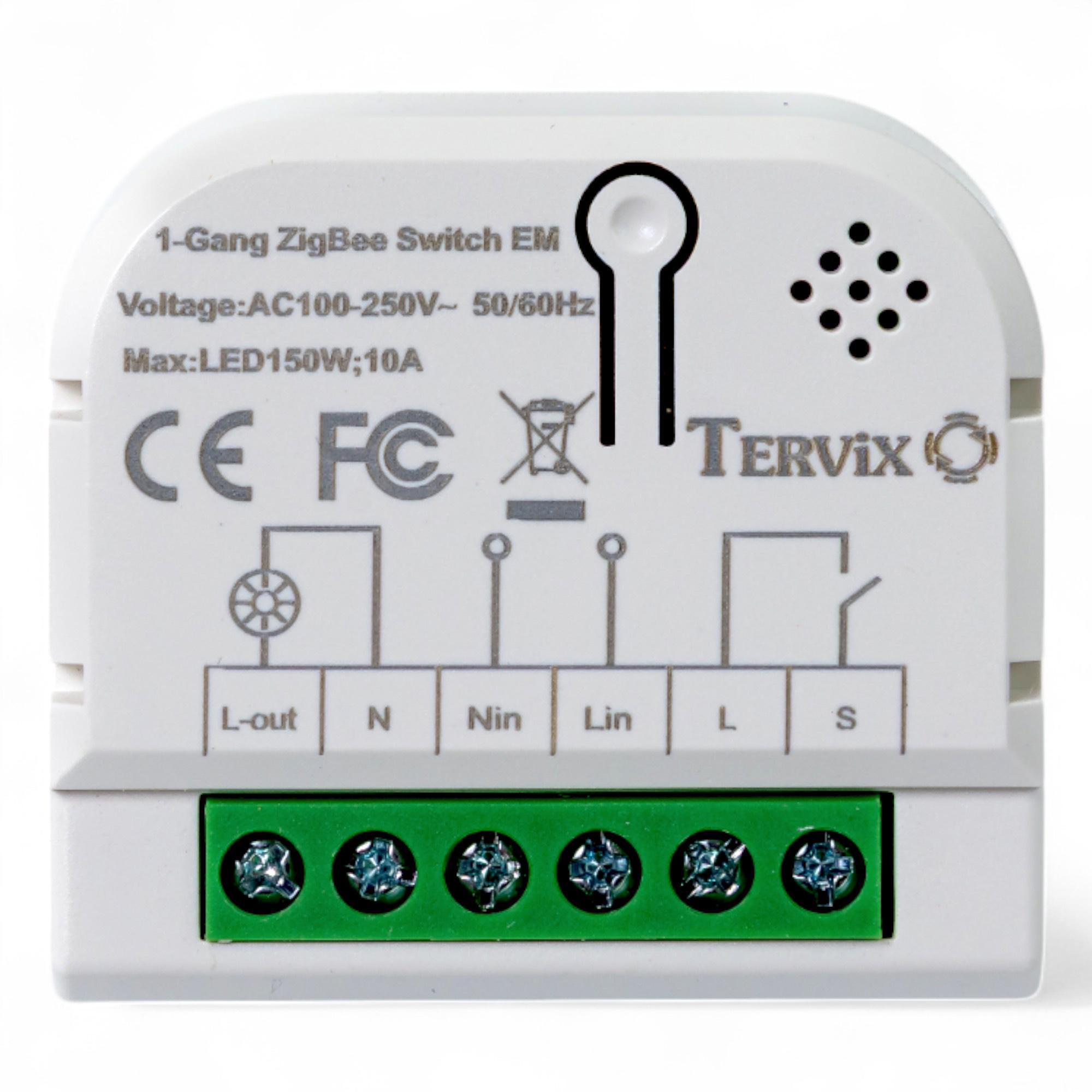 Умный выключатель Tervix Pro Line ZigBee Switch 1 клавиша/розетка (TRV-432121)
