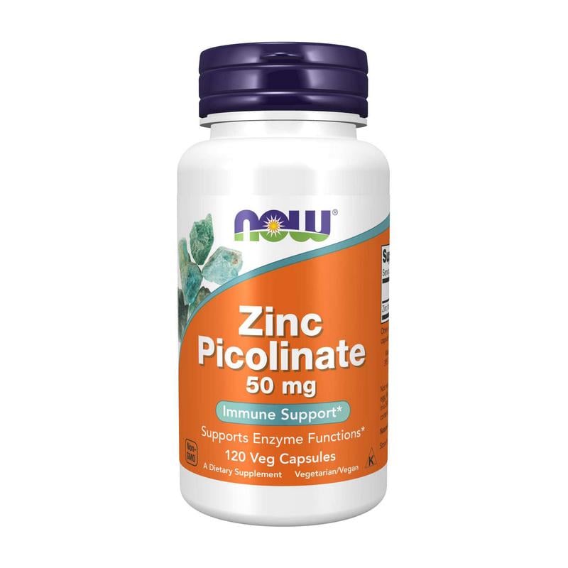 Цинк піколінат NOW Zinc Picolinate 50 mg 120 капс.