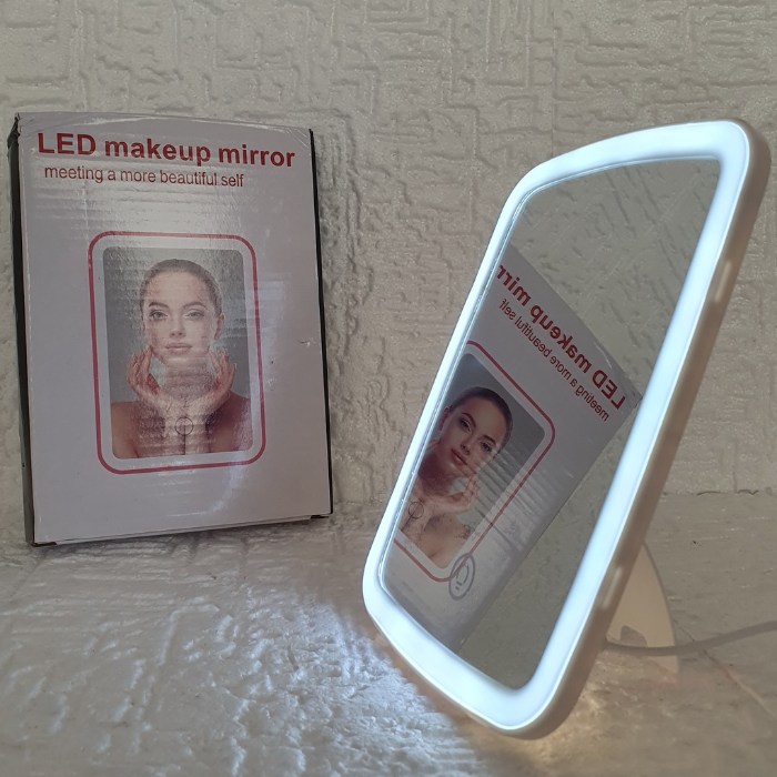 Зеркало для макияжа Makeup Mirror с LED подсветкой Белый (VE-118) - фото 4