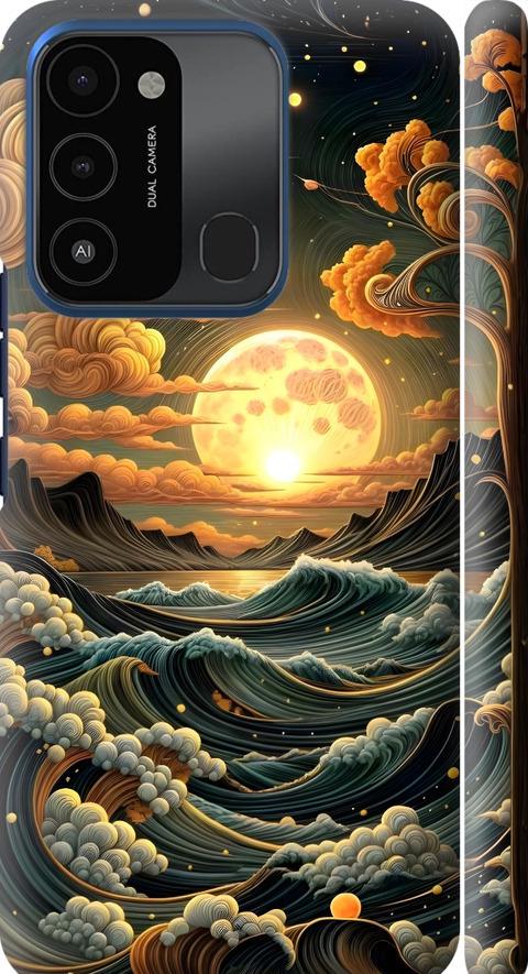 Чехол на Tecno Spark Go 2022 KG5m Арт волны (6332m-2638-42517)