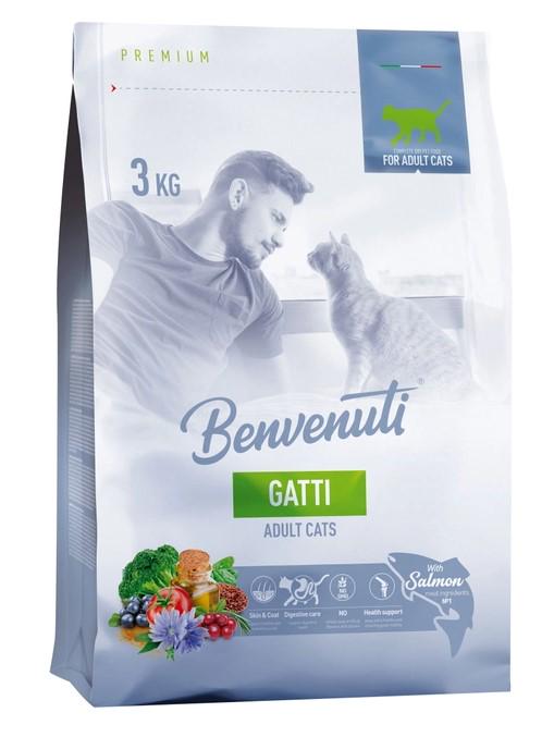 Корм Benvenuti Gatti зі смаком лосося для котів 3 кг (27411)