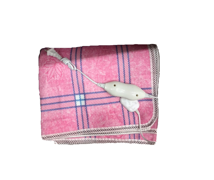 Электропростынь из износостойкой байки Electric blanket 150x70 см Розовый (303406af)