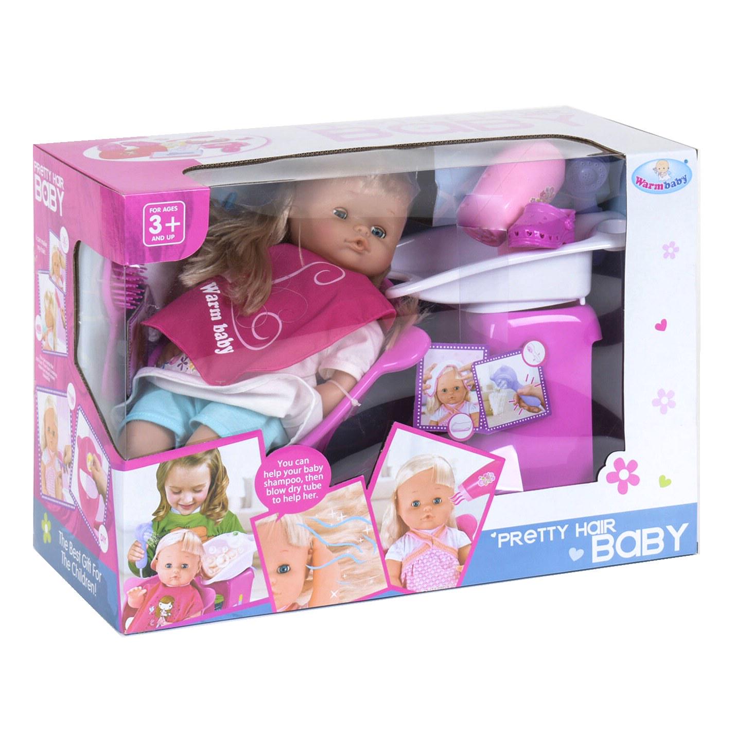 Пупс Warm Baby с волосами и аксессуарами парикмахера (34945) Пупс Warm Baby с волосами и аксессуарами парикмахера (34945)