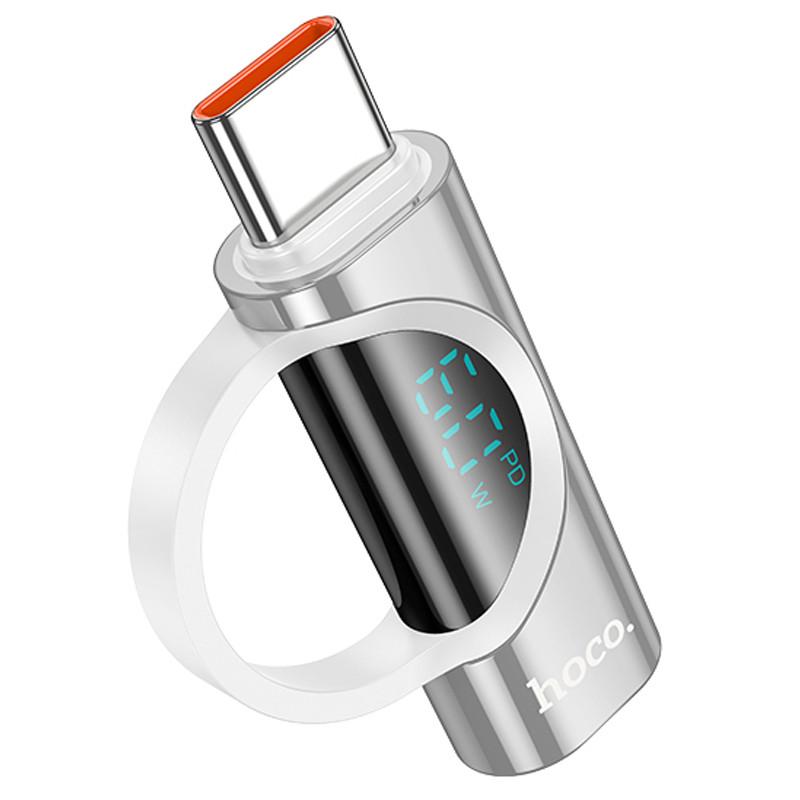 Перехідник Hoco UA32A Type-C male to Lightning female display adapter Silver (00000074155_1) Перехідник Hoco UA32A Type-C male to Lightning female display adapter Silver (00000074155_1)
