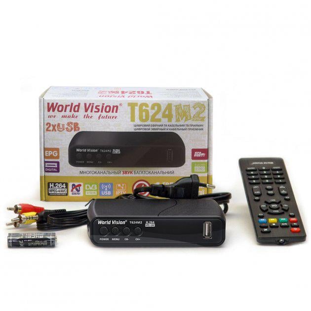 Тюнер Т2 DVB-T2/C World Vision T624M2 із підтримкою кабельного ТБ - фото 3