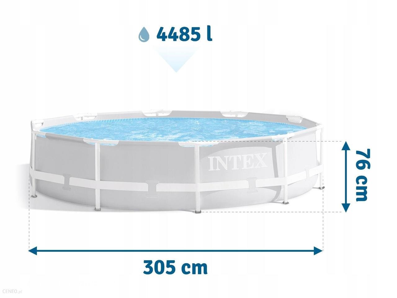 Бассейн каркасный Intex круглый 305х76 см (28443421) - фото 5 Бассейн каркасный Intex круглый 305х76 см (28443421) - фото 5