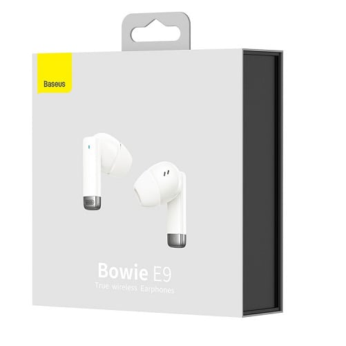 Навушники бездротові Baseus Bowie E9 True Wireless Earphones White (a3df1ee6) - фото 5