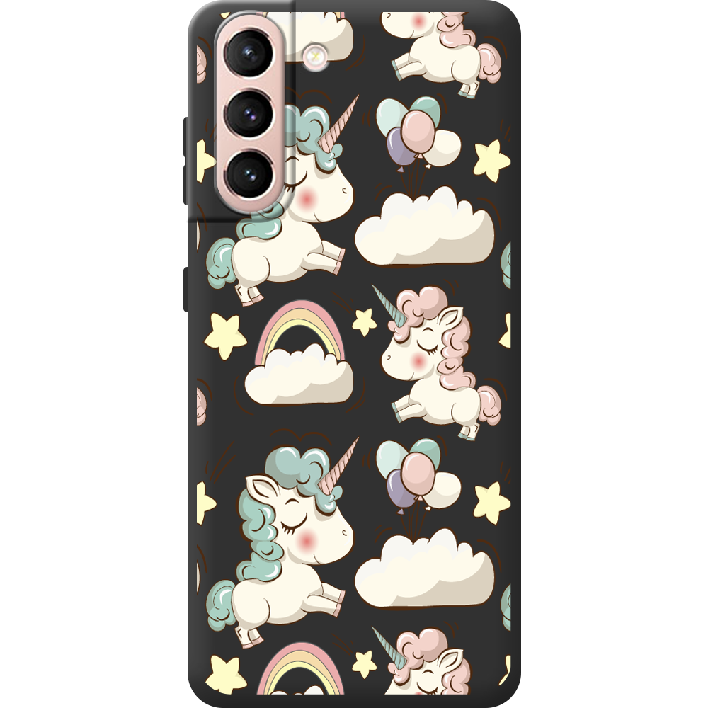 Чехол BoxFace Samsung G991 Galaxy S21 Unicorns Черный силикон (41709-cc2-44632)