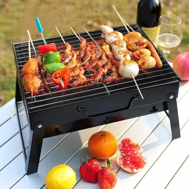 Мангал складаний BBQ з решіткою 44х30х22см (11198412) - фото 5