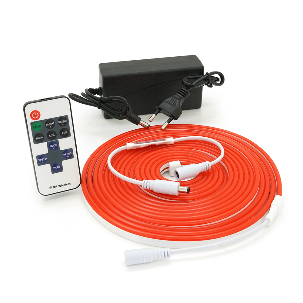 Комплект светодиодной ленты 3528 с пультом и блоком питания 120 светодиодов 5 м Red (YUT_V8569)