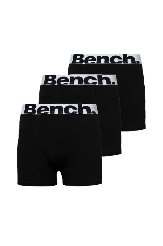 Набір трусів боксерів чоловічих анатомічних Bench Underwear Boxer Shorts 3 шт. М Чорний (456567)