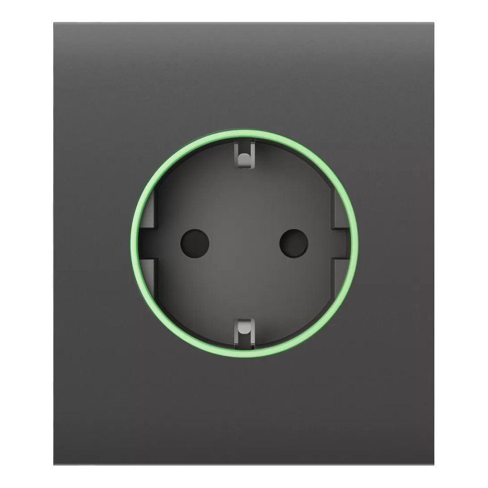 Фронтальная панель Ajax CenterCover ASP для умной розетки type F 55 Grey (26-00354)