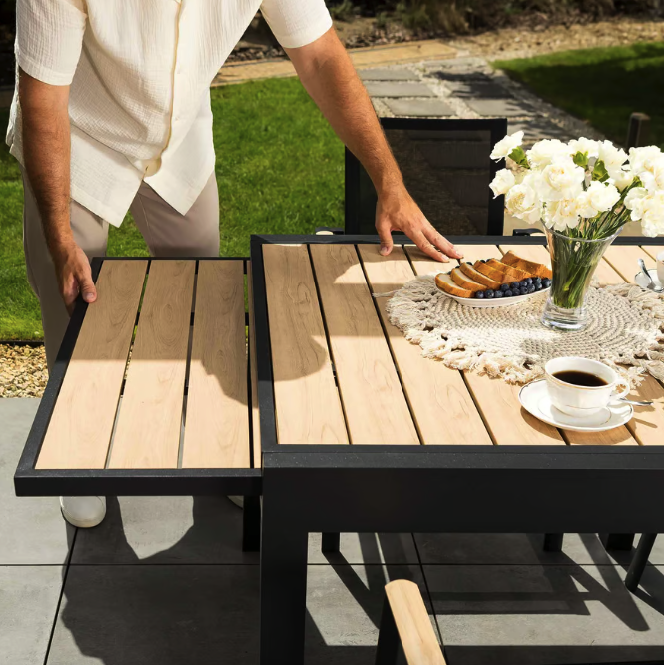 Стол садовый раздвижной Di Volio Comlo Бежевый (4558) - фото 5 Стол садовый раздвижной Di Volio Comlo Бежевый (4558) - фото 5